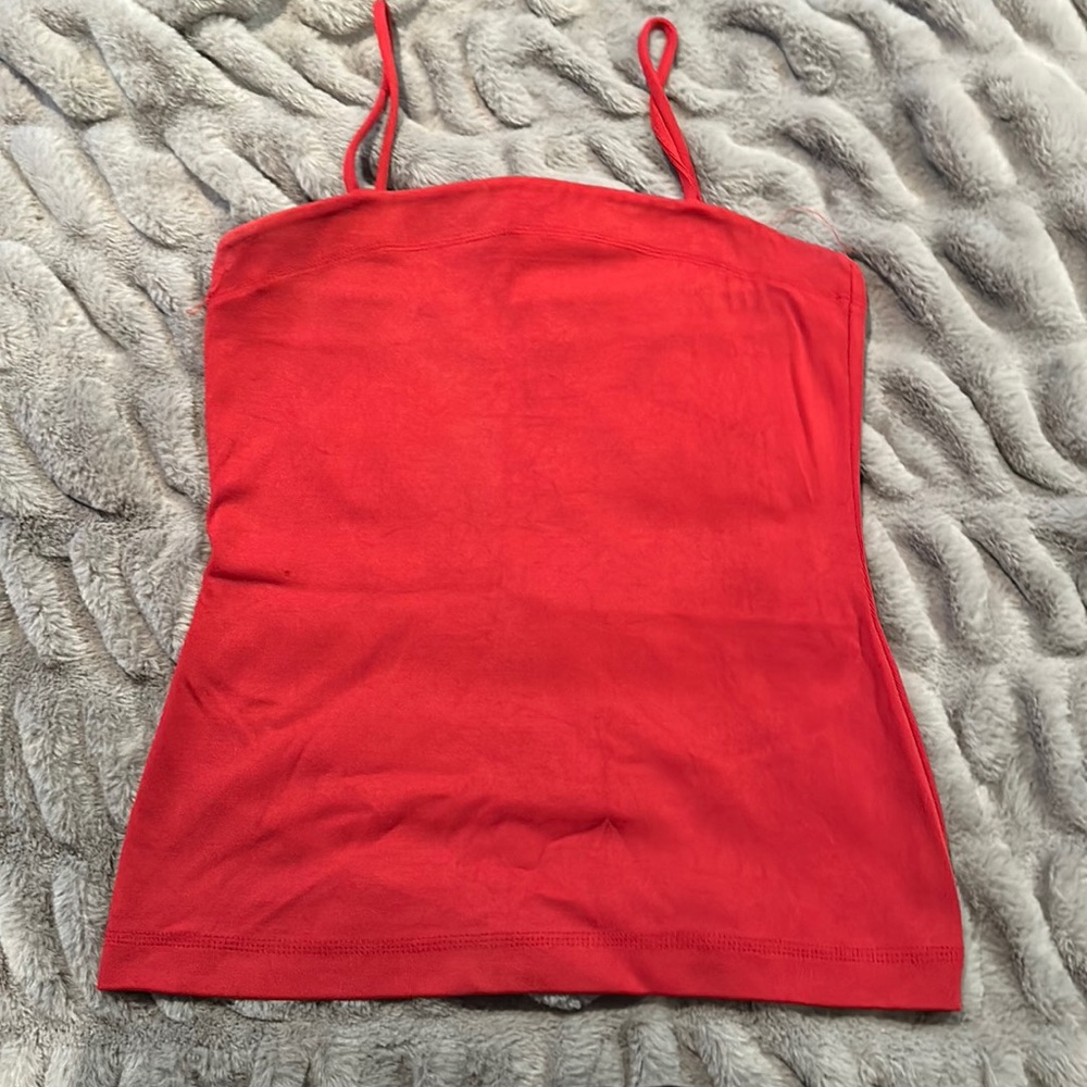 Red tank top